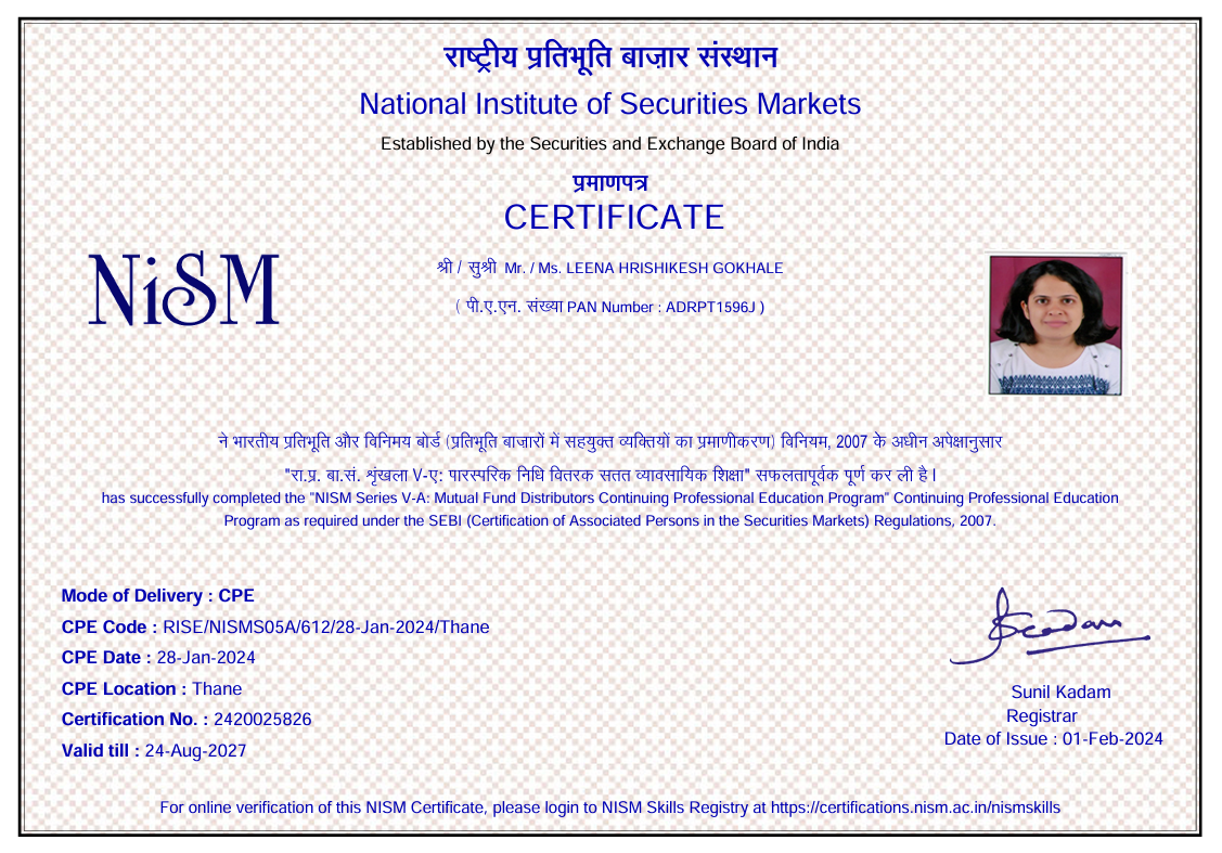 Certificate 1